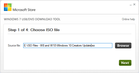 Create Bootable Usb Flash Drive From Iso Using Windows Usb Dvd Tool Or Rufus Winhelponline