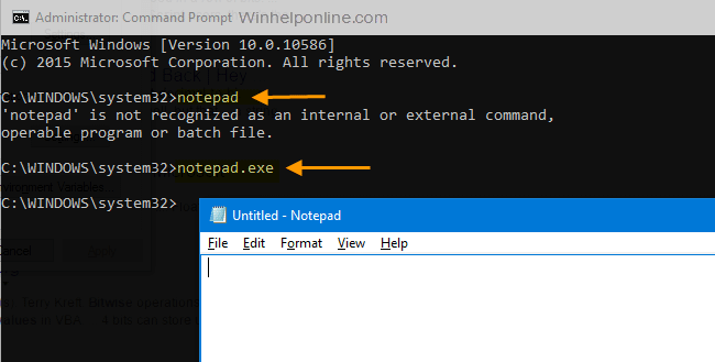 cannot run executable s windows 10