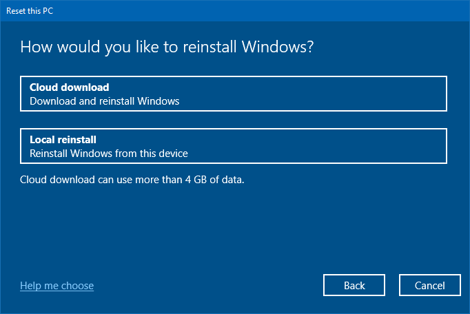 windows 10 resetting this pc stuck at 55