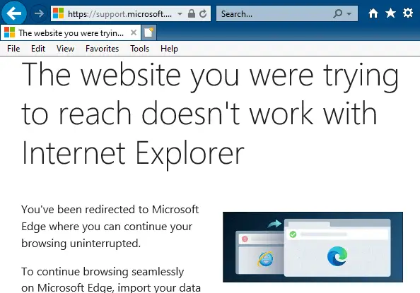 How To Stop Internet Explorer From Redirecting To Microsoft Edge Winhelponline
